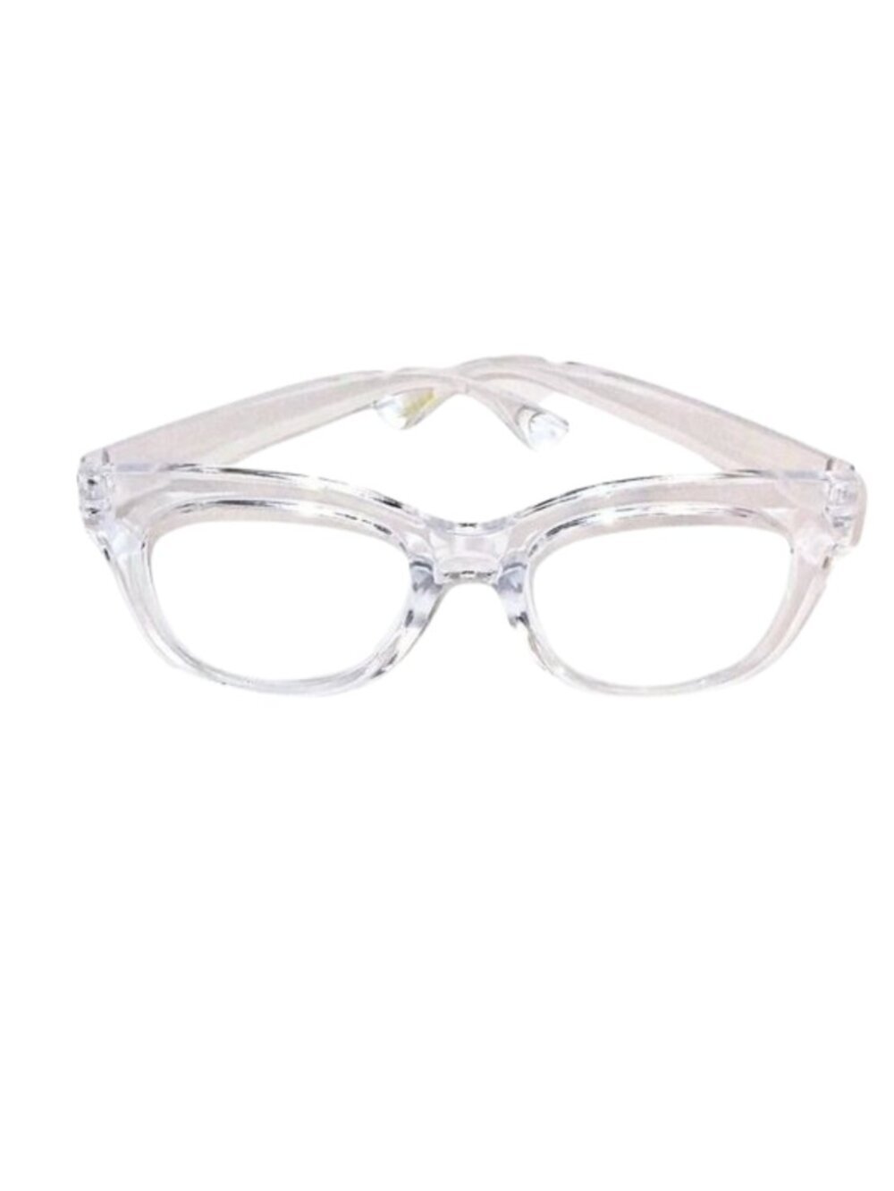 NICOLE MILLER WOMEN'S READING GLASSES +1.50 - CLEAR OVAL SHAPED FRAME